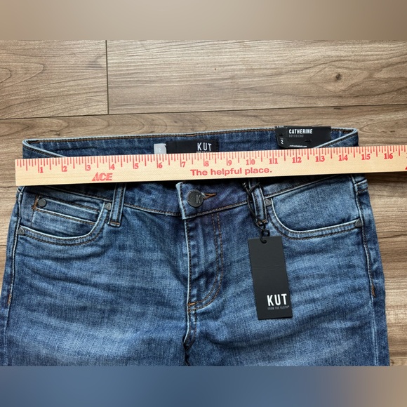 KUT from the Kloth Women's Catherine Boyfriend Jeans Denim Sz 2 NWT - Picture 7 of 12